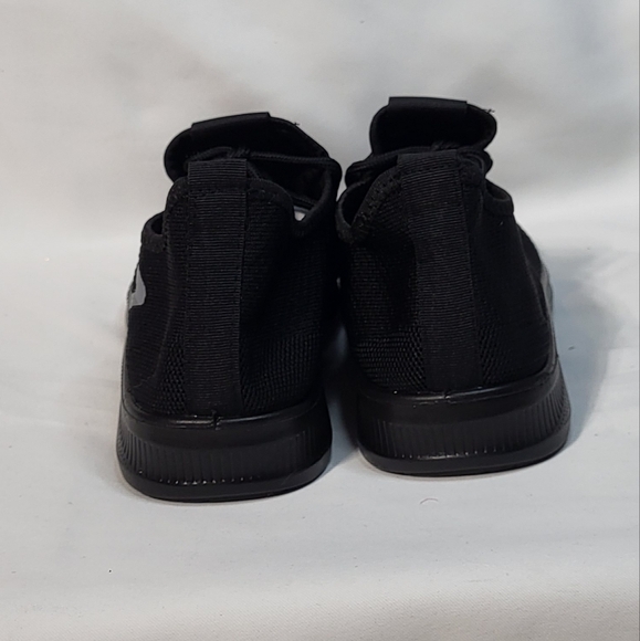 Veetqx Mens Black NWOT Woven Knit Slip-On Ultra-Breathable Lace Up Sneakers Sz 7 - Picture 7 of 9